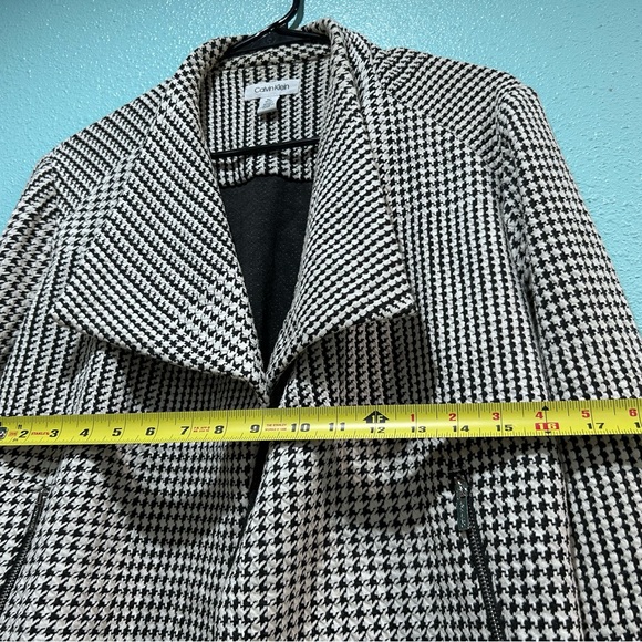 Calvin Klein Black and White Houndstooth Blazer - Picture 14 of 14